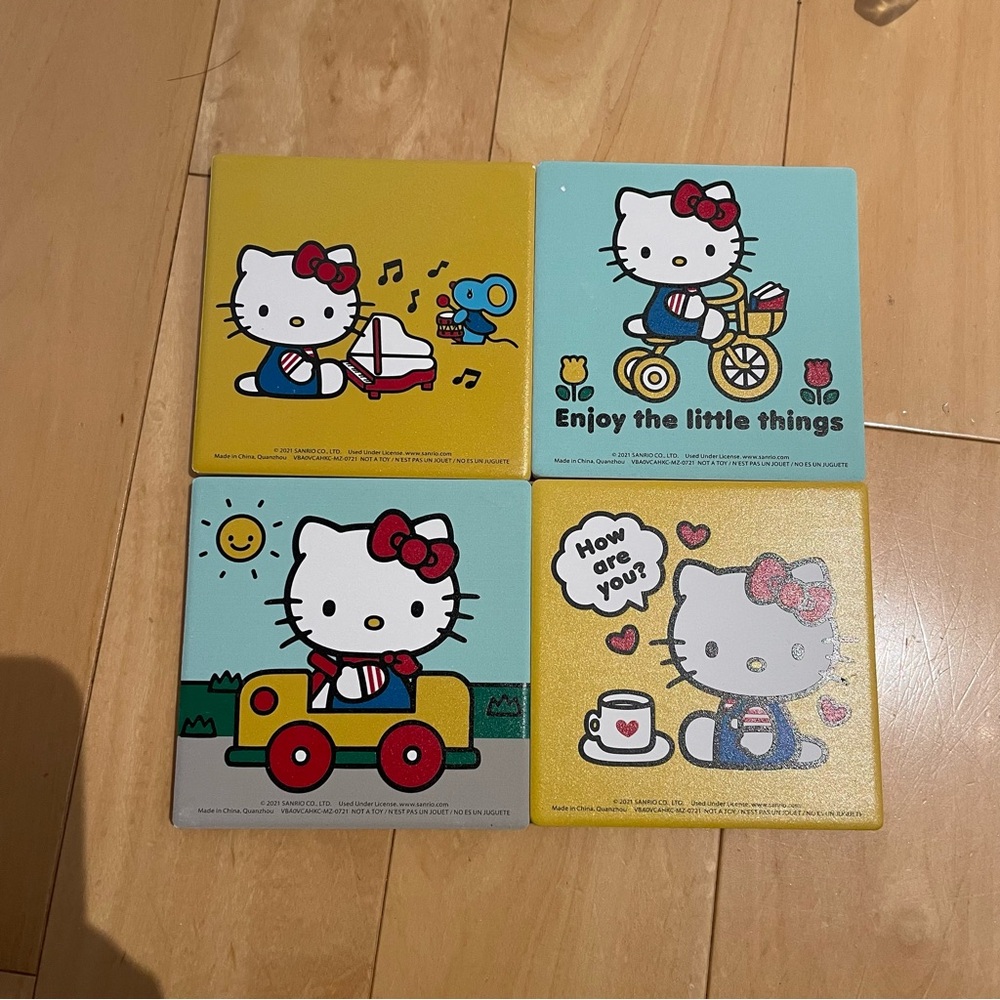 NIB Hello Kitty ceramic Coaster Set - Picture 8 of 8